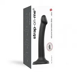 Фалоімітатор Strap-On-Me Bendable Double Density S 17 см чорний - мініатюра 5