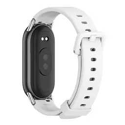 Силіконовий ремінець Mijobs для фітнес браслета Xiaomi Smart Band 9 White - мініатюра 3