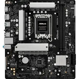 Материнська плата AsRock B860M-X (1851/B860, 2*DDR5, PCIex16, HDMI/DP, 4xSATA, 2xM.2, 2.5Glan, 7.1ch, mATX) (B860M-X)