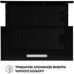 Витяжка телескопічна Perfelli TL 6333 BL 700 LED Glass - мініатюра 6