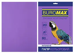 Папір двосторонній INTENSIVE фіолетовий, 20 л., А4, 80 г/м² BM.2721320-07 BUROMAX (4823078961877)