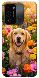 TPU чохол Demsky Flowery labrador для Tecno Spark Go 2022 (KG5m)