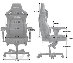 Ігрове крісло Anda Seat Kaiser 4 Size XL Orange Premium PVC (AD12YDDC-XLL-20-O-PV/C) - мініатюра 6