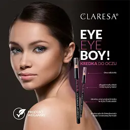 Олівець для очей Claresa Eye Eye Boy! відтінок 02 (Black) 1.15 г - мініатюра 2