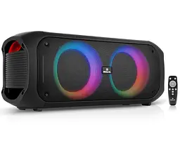 Портативная колонка REAL-EL X795 Boombox 70W Bluetooth, Echo Karaoke, TWS, RGB, Black - мініатюра 3