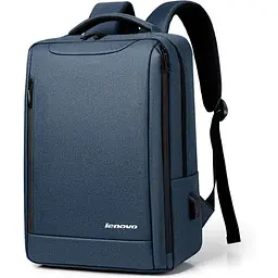 Рюкзак для ноутбука Digital Lenovo 15.6 с USB протиударний синій (IBN010Z4) - мініатюра 2