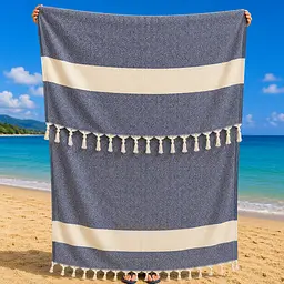 Рушник пештемаль Turkey Towel 100х180 см легкий великий для пляжу басейну бані сауни підстилка на дачу пікнік природу відпустку море ромб темно-блакитний