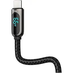 Кабель Baseus Display Fast Charging USB-A to USB-C 66W 1m Black (CASX020001) [113817] - мініатюра 4
