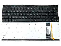Клавіатура для ASUS G550, G550JK, G550JX, Q550, N550, N56, N56DP(UA Black з підсвічуванням). Оригінал.