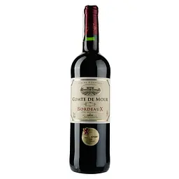 Вино Comte De Mour Bordeaux, червоне, сухе, 14%, 0,75 л (DLR12576)