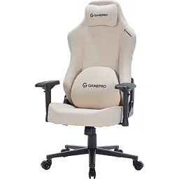 Геймерське крісло GamePro FGC750G Fabric Beige [163712] - мініатюра 2