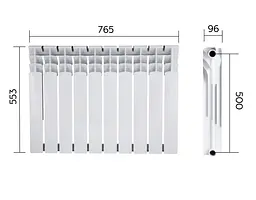 Радіатор біметалічний Thermo Alliance Bi-Ferrum AE50096B - мініатюра 6