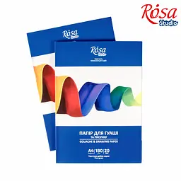 Папка для гуаші 180г/м2 20л Дрібне зерно ROSA Studio - мініатюра 3
