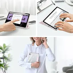 Чохол TPUCristal SlimTPU Spen holder для Samsung Galaxy Tab A11 8.7 X130 X135 Світло-рожевий - мініатюра 3
