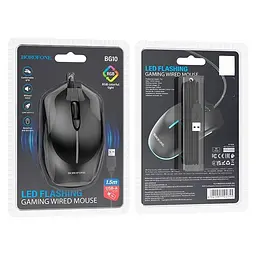 Миша дротова Borofone BG10 Soaring Black - мініатюра 6