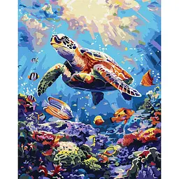 Картина за номерами "Морський спокій" ©art_selena_ua Ideyka KHO6660, 40х50 см