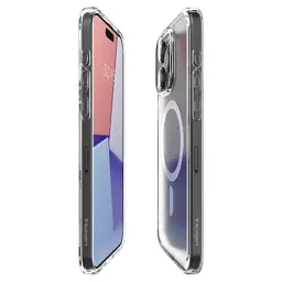 Чохол Spigen Ultra Hybrid (MagFit) Frost Clear для iPhone 15 Pro (ACS06719) - мініатюра 5