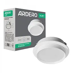 Вбудований світильник Ardero DL2817 під лампу білий (80660)