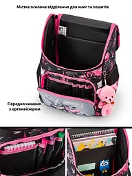 Ортопедичний шкільний рюкзак (ранець) School Standard для хлопчика 570 гр 14,5 літрів Сірий з рожевим - мініатюра 3