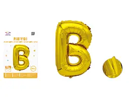 Куля фольгована золота літера B 40 см