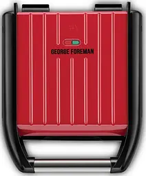 Електрогриль George Foreman 25030-56 Compact Steel Grill 1200 Вт Червоний (25030-56GF)