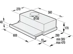 Витяжка Gorenje BHP523E10X - мініатюра 2