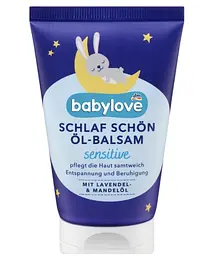 Дитячий бальзам-олія з лавандовою та мигдалевою олією Babylove Babyöl Balsam Schlaf schön sensitive 50 мл