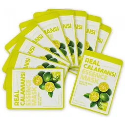 Маска для обличчя FarmStay Real Calamansi Essence Mask з екстрактом каламансі 23 мл - мініатюра 4