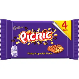 Батончики Picnic Chocolate Bars 4 Pack 152 г