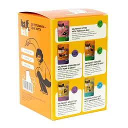 Набір вологих кормів Super Cat Half&Half "5+1" для стерилізованих котів, шматочки з індичкою в желе, паучі, 6 шт*100 г - мініатюра 5