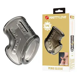 Насадка на пеніс Pretty Love Penis Sleeve Smoke, 7.2 см (сірий) - мініатюра 6