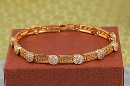 Браслет Xuping Jewelry версаче 22 см 7 мм золотистий