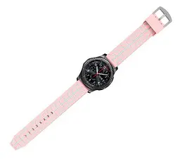 Силіконовий ремінець Primo Splint для годинника Huawei Watch GT 2/GT Active 46 мм Pink Grey - мініатюра 3