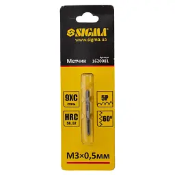 Мітчик Sigma М3x0.5мм (1620081) - мініатюра 2