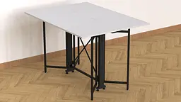 Стіл-книга трансформер Спайдер Ferrum-decor 750x1150x880 Чорний метал ДСП Біле 16 мм (FRD-105088) - мініатюра 6