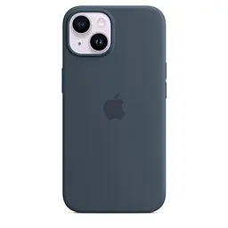 Чохол протиударний силіконовий Silicone Case MPRV3ZE/A MagSafe (Original) для Apple iPhone 14 (6.1") Storm Blue - мініатюра 2