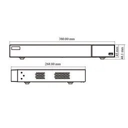 MHD-відеореєстратор 16-канальний 5Mp TVT TD-2716NE-HC-H (77-00332) - мініатюра 3