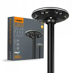 LED світильник автономний парковий IP54 VIDEX 1400Lm Сенсорний