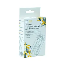 Зарядний пристрій для акумуляторів PowerPlant PP-UM2 (Ni-Mh, Ni-Cd, Li-ion, LiFePO4 / input DC 5V/2A) (AA620180) - мініатюра 5