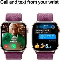 Смарт-годинник Apple Watch Series 10 GPS 46mm Rose Gold Aluminum Case w. Plum Sport Loop (MWWV3) - мініатюра 7