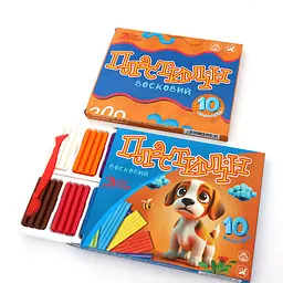 Пластилін восковий Little Artist 10 кольорів 200 г зі стеком (832537)