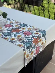 Ранер доріжка Ecotton DUCK 45x170 см для обіднього столу водовідштовхувальна в квітках (25123) - мініатюра 8