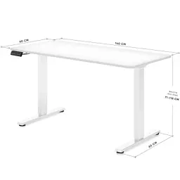 Комп'ютерний стіл Mealux PowerDesk Duo White (EVO-242 Duo W/W) - мініатюра 2
