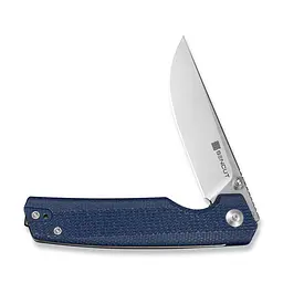 Ніж складаний кишеньковий Sencut Stria, (7,9 см) D2 / Micarta синій - мініатюра 3