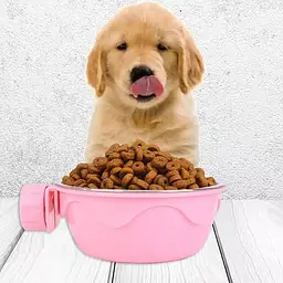 Миска з кріпленням до клітки/вольєру Derby Fixable Pet Bowl, L Рожевий - мініатюра 2