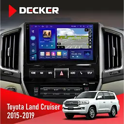Штатна магнітола Toyota Land Cruiser (200) 2015-2019 Decker D9-005 4x64, DSP, 360, 4G, 2k Decker (НФ-00003879)