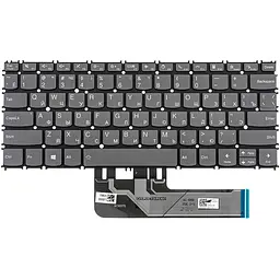 Клавіатура для ноутбука LENOVO (ThinkBook: 13s 14s) rus темно-сірий без кадру підсвічування клавіш