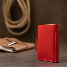 Жіноче шкіряне портмоне GRANDE PELLE 7,5х10х1,5 см acs0018777 - мініатюра 7