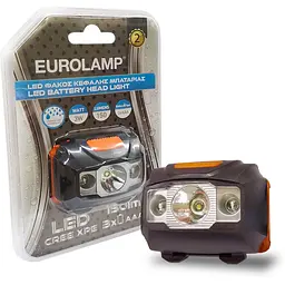 Ліхтар налобний Eurolamp чорний (HL-3W(black)ст) - мініатюра 2
