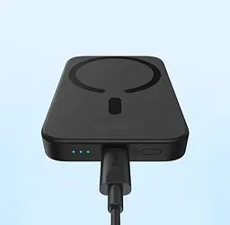Павербанк з бездротовою зарядкою Baseus Magnetic Mini Wireless 6000mAh 20W (PPCX100401) чорний - мініатюра 7